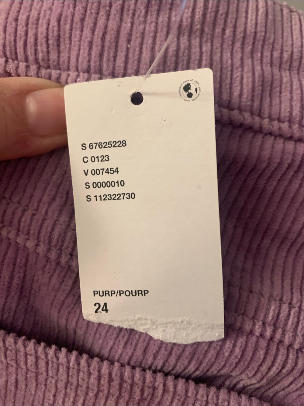 Wrangler Westward Corduroy Purple Bootcut Pants Urban Outfitters NWT - 24 X 32 - Picture 12 of 15